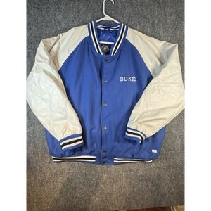 Vintage Steve & Barry's Duke Blue Devils Varsity Jacket Adult Size 2XL BLACK TAG